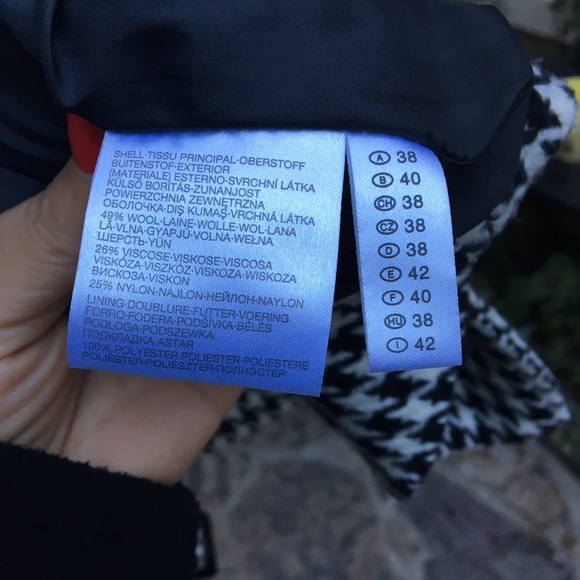 πΊππΊ Stunning Black & White Wool Coat - Picture 5 of 8